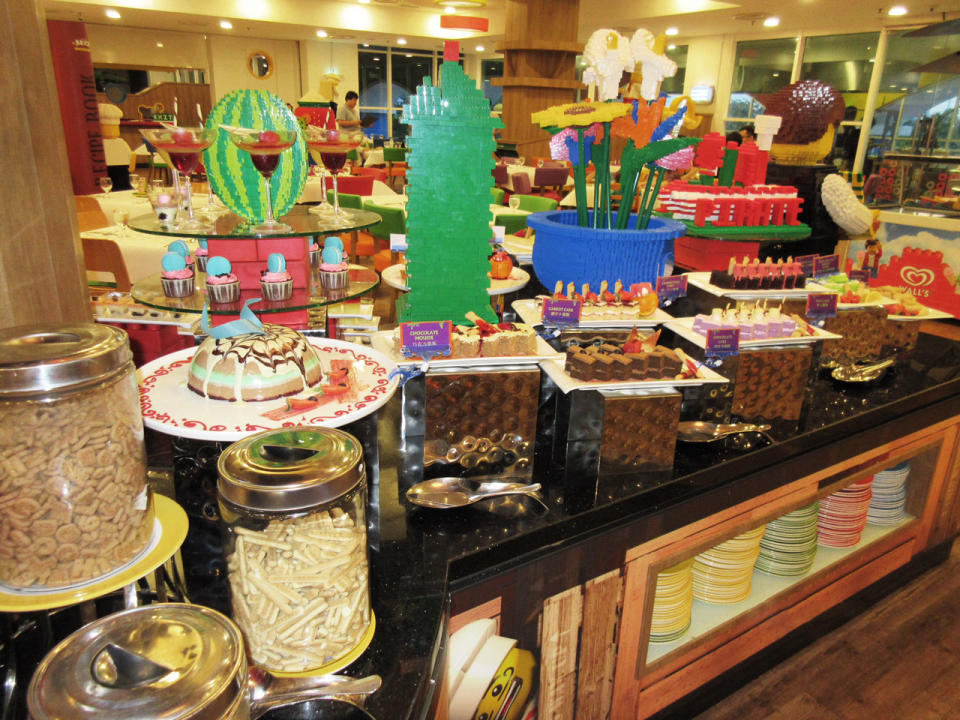 Part of the buffet spread at Legoland Hotel. Photo: Mummy and Daddy Daycare