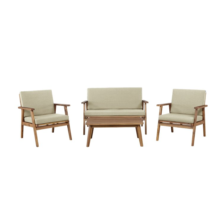 Epoch 4-Piece Sofa Set with Cushions