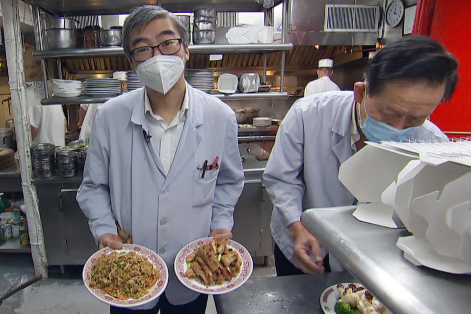 Image: Peter Lee, owner of Hop Kee restaurant. (Ronny Zvi / NBC News)