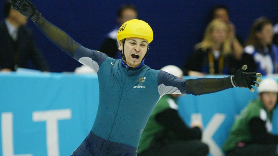 Steven Bradbury first found fame as Australia's first winter Olympic champ. Photo: Getty Images