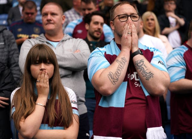 Turf Moor fell silent as Callum Wilson put Newcastle ahead (Nick Potts/PA)