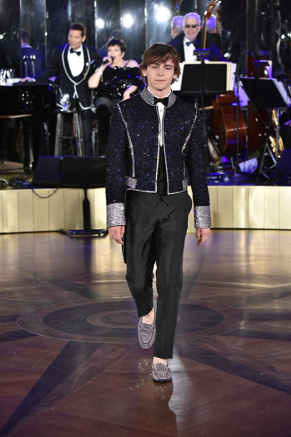 Dolce & Gabbana presented their Alta Sartoria menswear to a crowd that included Nick Jonas, Trevor Noah, and Steve Harvey.