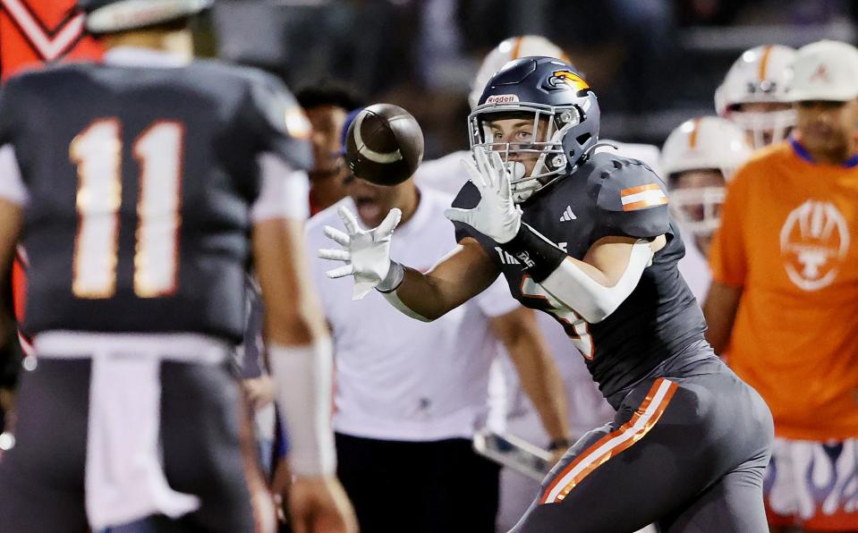 Skyridge and Timpview play at Skyridge in Lehi on Friday, Aug. 11, 2023. Skyridge won 26-14. | Scott G Winterton, Deseret News