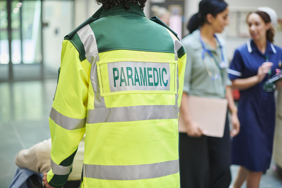 paramedic in the hosptial