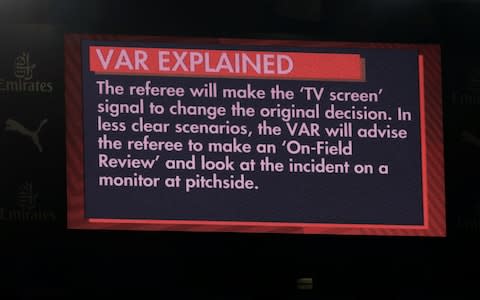 VAR explained - Credit: REUTERS