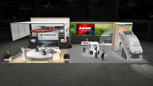 Magna's booth at CES