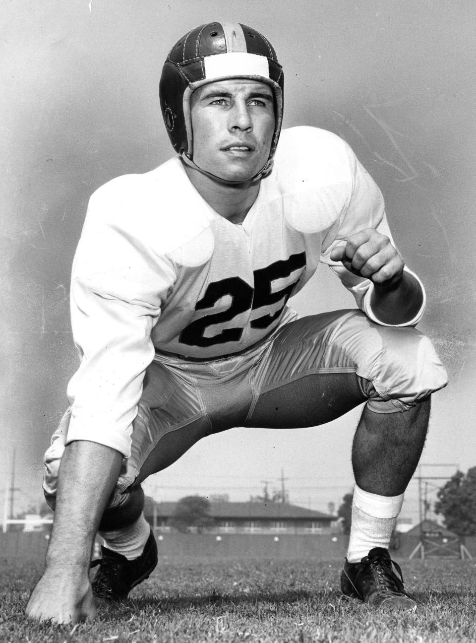 Akron native Harry Welch poses for a portrait during his 1951 season at USC.