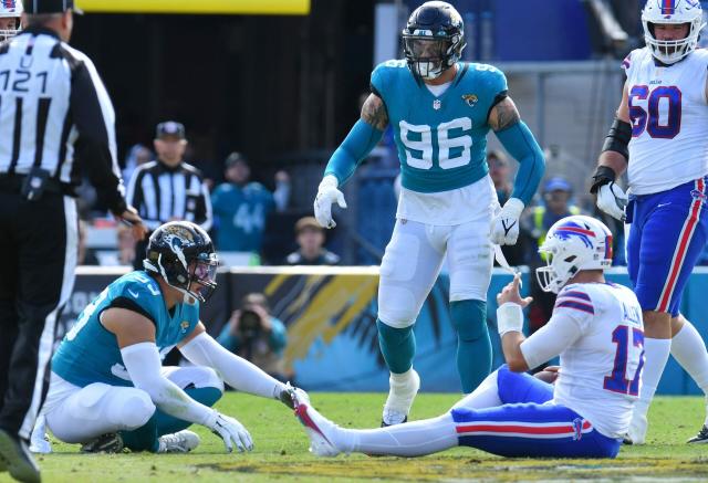 NFL Week Nine Stats: Jacksonville Jaguars' Josh Allen wins battle versus  Buffalo Bills QB namesake, NFL News