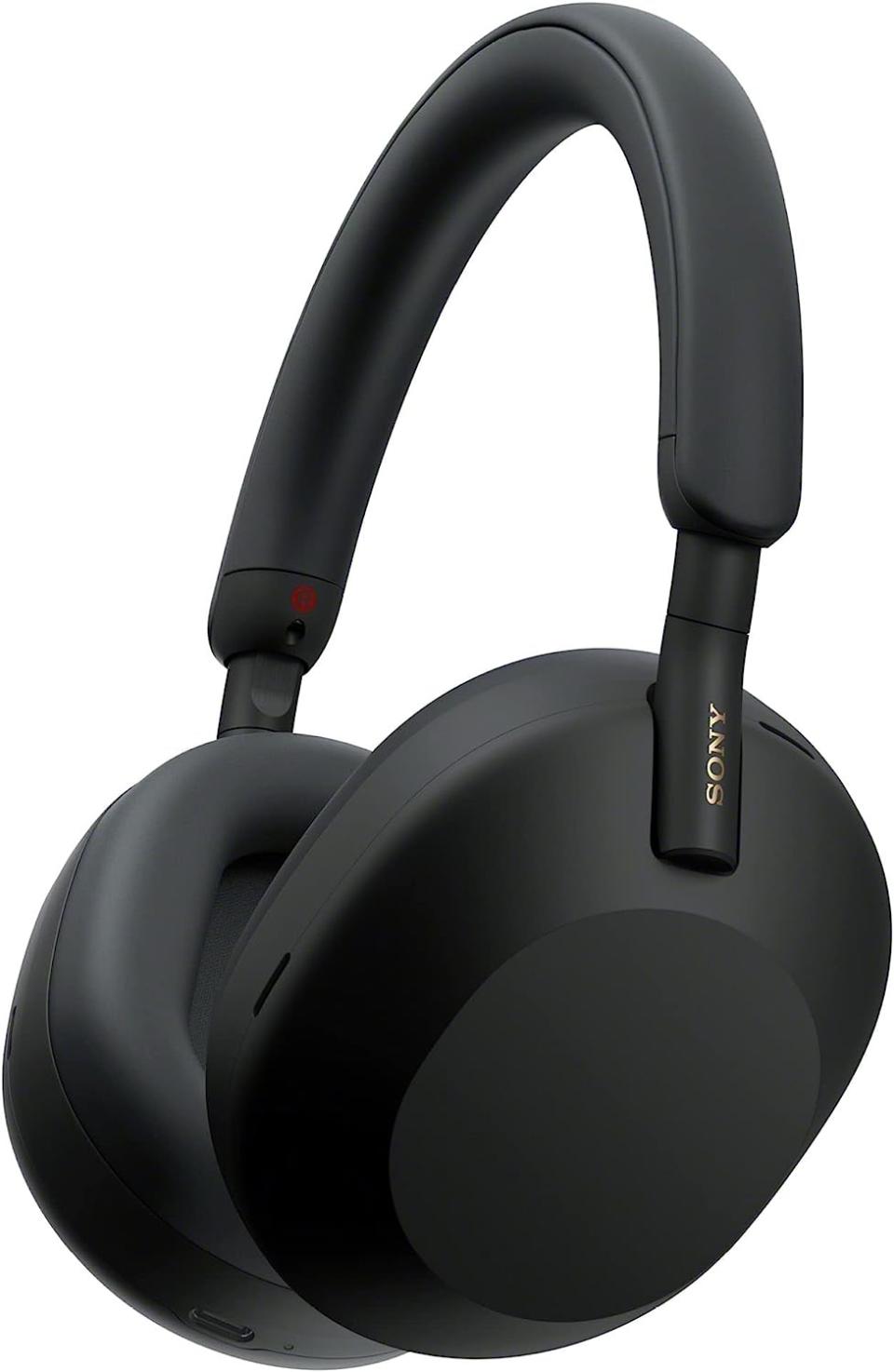 Sony WH-1000XM5 Wireless Headphones in black.