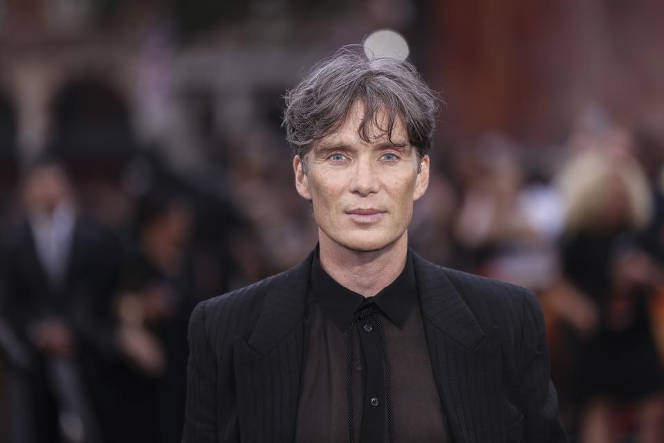 Cillian Murphy poses for photographers upon arrival at the premiere for the film 'Oppenheimer' on Thursday, July 13, 2023 in London. (Vianney Le Caer/Invision/AP)