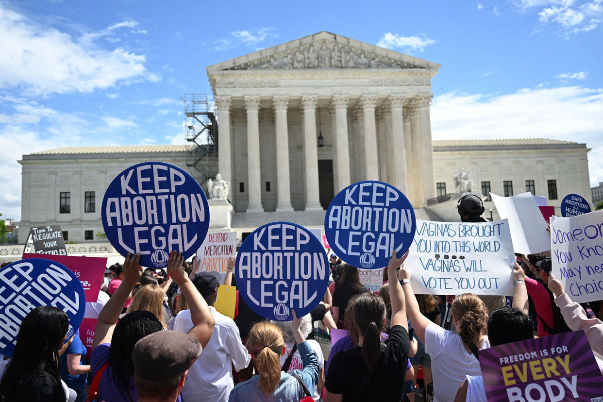 Supreme Court Pro-Choice Abortion Protest ANDREW CABALLERO-REYNOLDS/AFP via Getty Images