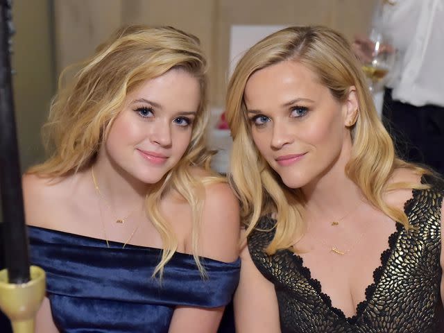 <p>Stefanie Keenan/Getty</p> Reese Witherspoon and Ava Phillippe attend Molly R. Stern X Sarah Chloe Jewelry Collaboration Launch Dinner in 2017