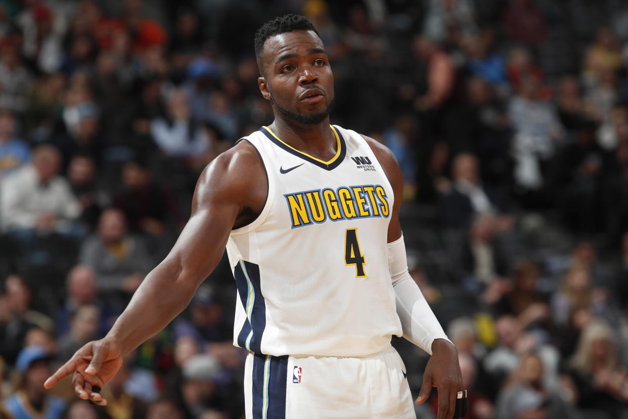 Paul Millsap is in his first season with the Nuggets. (AP)