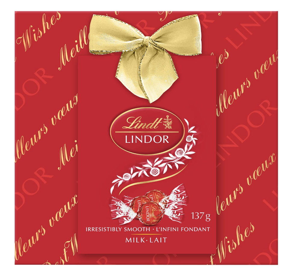 Lindt Lindor Milk Chocolate Truffles Gift Box (photo via Amazon)