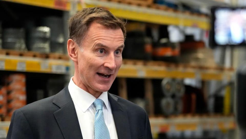 Jeremy Hunt has said he wants to get rid of ‘unfair’ national insurance (Getty)