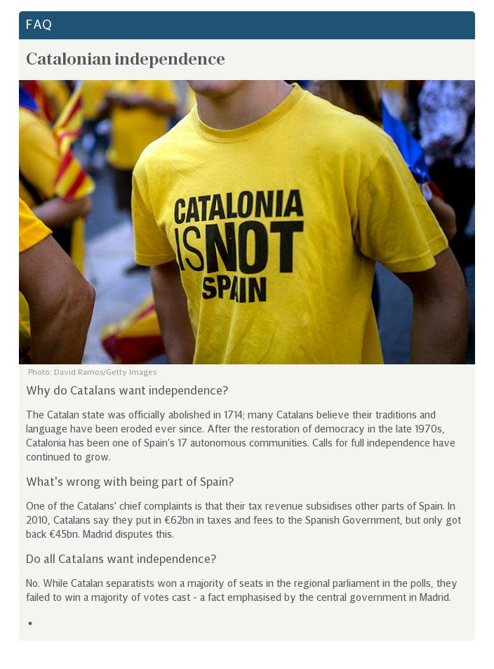 Catalonian independence