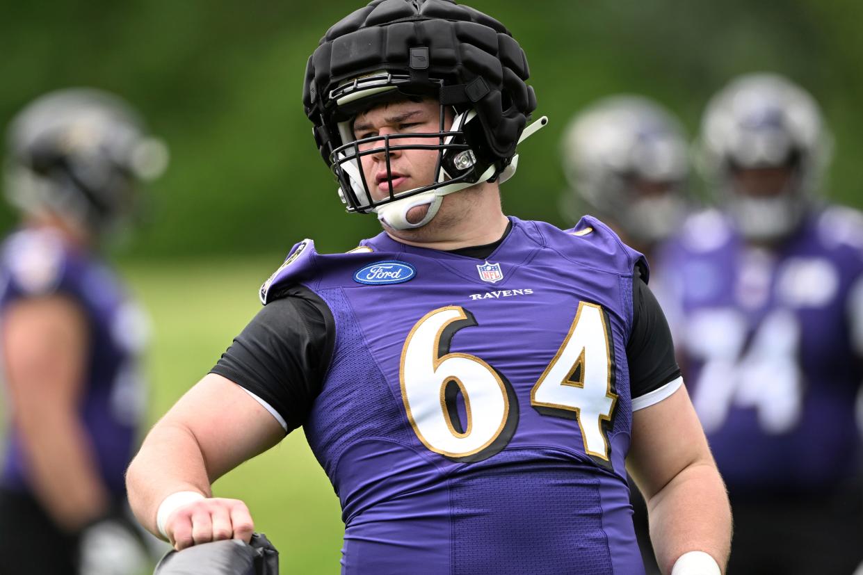 Center Tyler Linderbaum was the Baltimore Ravens' first-round draft pick in 2022.