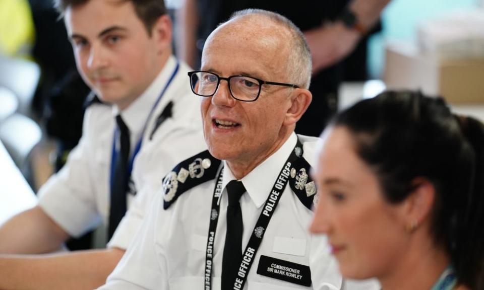 Sir Mark Rowley, the Met’s commissioner