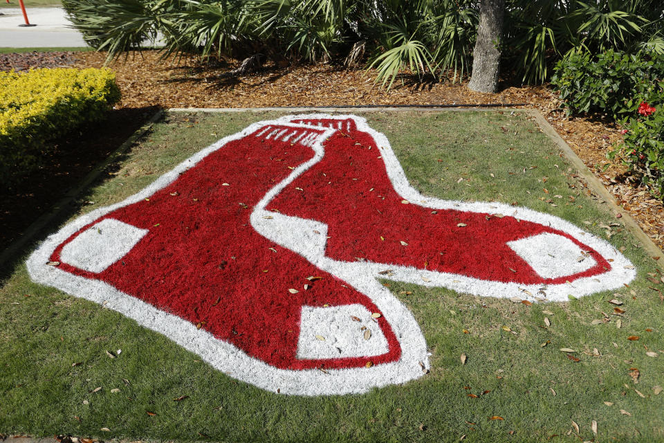 The Red Sox player is the third connected to MLB known to have tested positive for COVID-19. (Photo by Joel Auerbach/Getty Images)