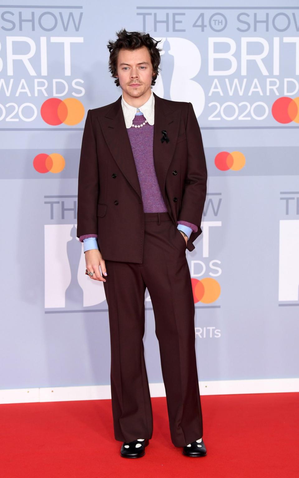 Ο Χάρι Στάιλς παρευρίσκεται στα Brit Awards 2020