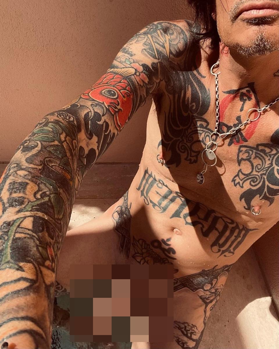 Tommy Lee’s post was taken down after four hours (Instagram @tommylee)