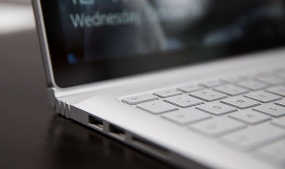 The Surface Book's keyboard looks a little different.