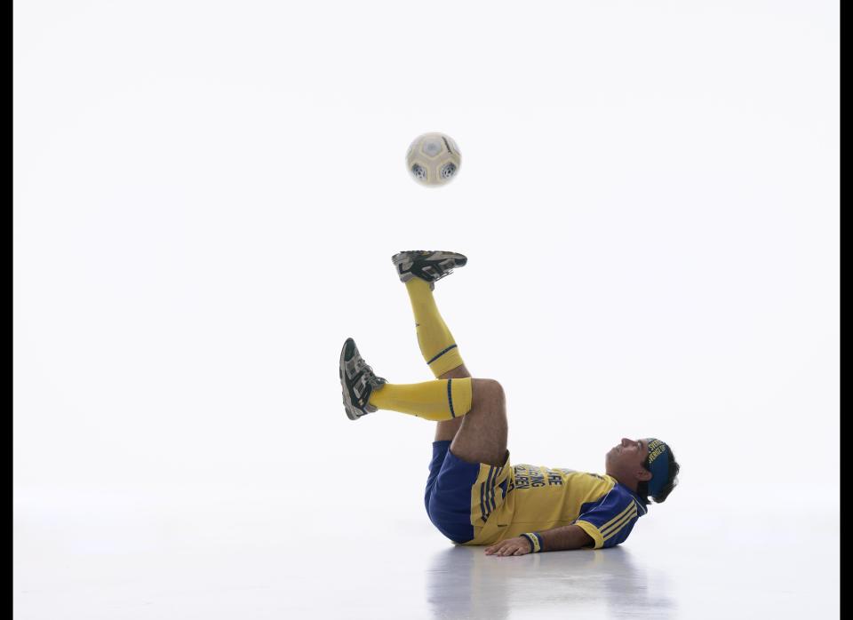 The record for the longest time controlling a soccer ball whilst lying down is 10 min and 4 sec and was achieved by Tomas Lundman (Sweden) at the Nordstan Shopping Mall, in Gothenburg, Sweden on November 24, 2007.