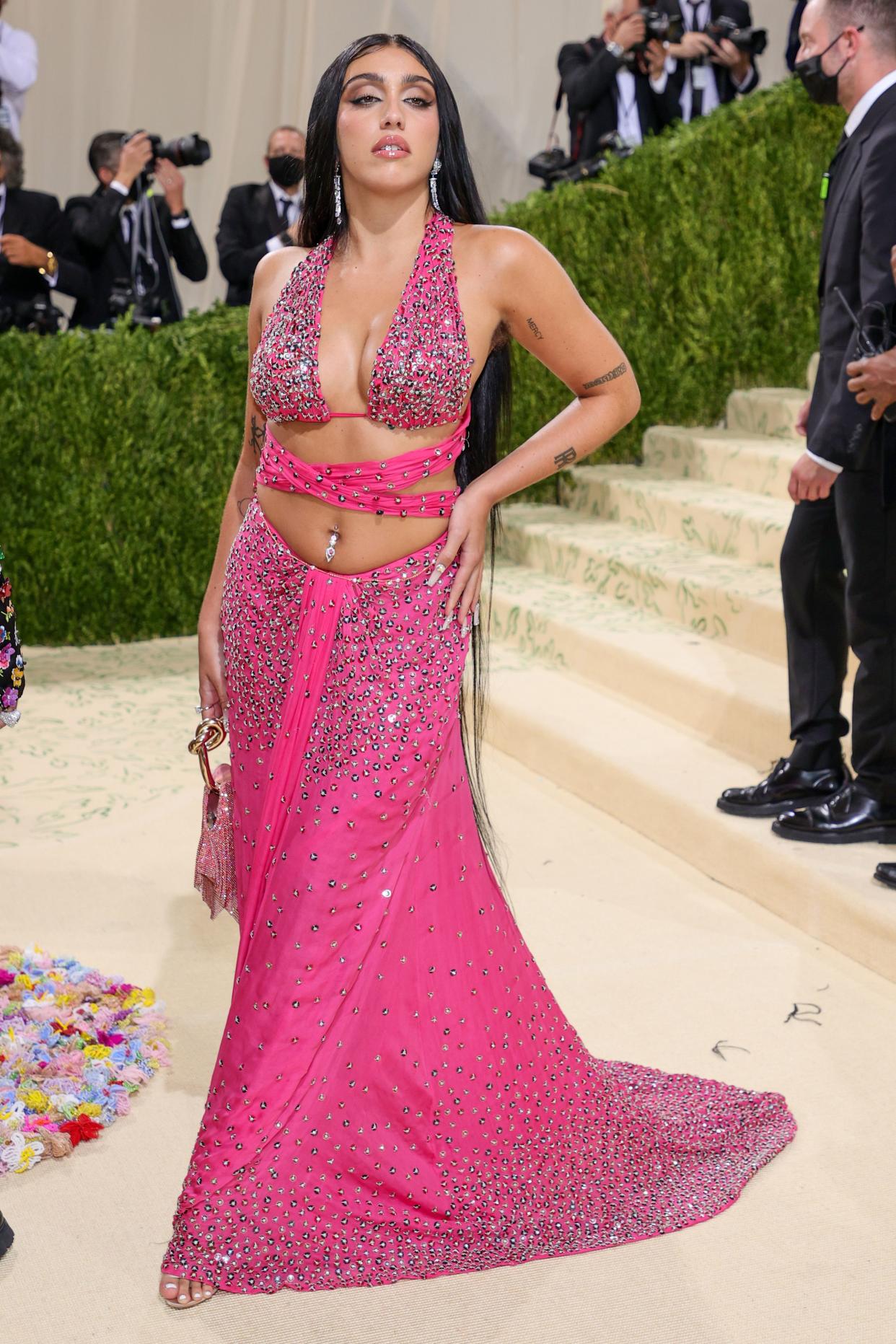 Lourdes Leon attends The 2021 Met Gala Celebrating In America: A Lexicon Of Fashion at Metropolitan Museum of Art on Sept. 13, 2021 in New York.