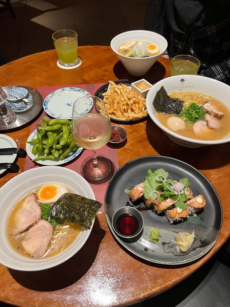 The Tokyo Ramen - Table full of dishes