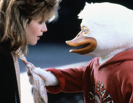 <p>The couple: Howard (Chip Zien) and Beverly (Lea Thompson) <br><br> Why it's odd: He's a duck. She's a woman. And we're pretty sure they have sex. Do we need to draw you a diagram? (We tried, but all our pencils kept committing suicide).</p>