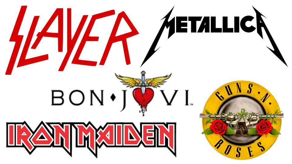 1980s band logos