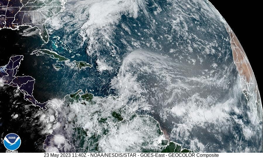 Tropical Atlantic 8 a.m. May 23, 2023.