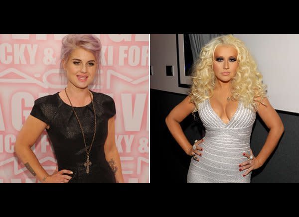 These ladies need to learn to keep their comments to themselves.     Back in the day, Christina Aguilera apparently used to call Kelly Osbourne fat, and now that Kelly has slimmed down and Christina has gained a few pounds the tables have turned.     Osbourne made sure to call attention to the singer's weight gain, not once, but twice in 2011.     "Maybe she is just becoming the fat bitch she was born to be. I don't know. She was a c**t to me. And she bought my house," Osbourne said <a href="http://www.huffingtonpost.com/2011/08/04/kelly-osbourne-calls-christina-aguilera-a-fat-bitch_n_918063.html" target="_hplink">during an episode of "Fashion Police" that aired in August.</a> "She called me fat for so many f***ing years, so you know what? F**k you! You're fat too."    Then in October, the <a href="http://www.huffingtonpost.com/2011/10/17/kelly-osbourne-i-was-never-as-fat-as-christina-aguilera_n_1015490.html" target="_hplink">singer was again the topic of discussion on the show: </a>    "Lady Marmalade got into the peanut better again," quipped co-host Joan Rivers when criticizing Aguilera's too-tight outfit.     "She called me fat for years, I was never that fat," Osbourne said and later added, "Trust me, I'm a 2/4. That is not a 2/4."  