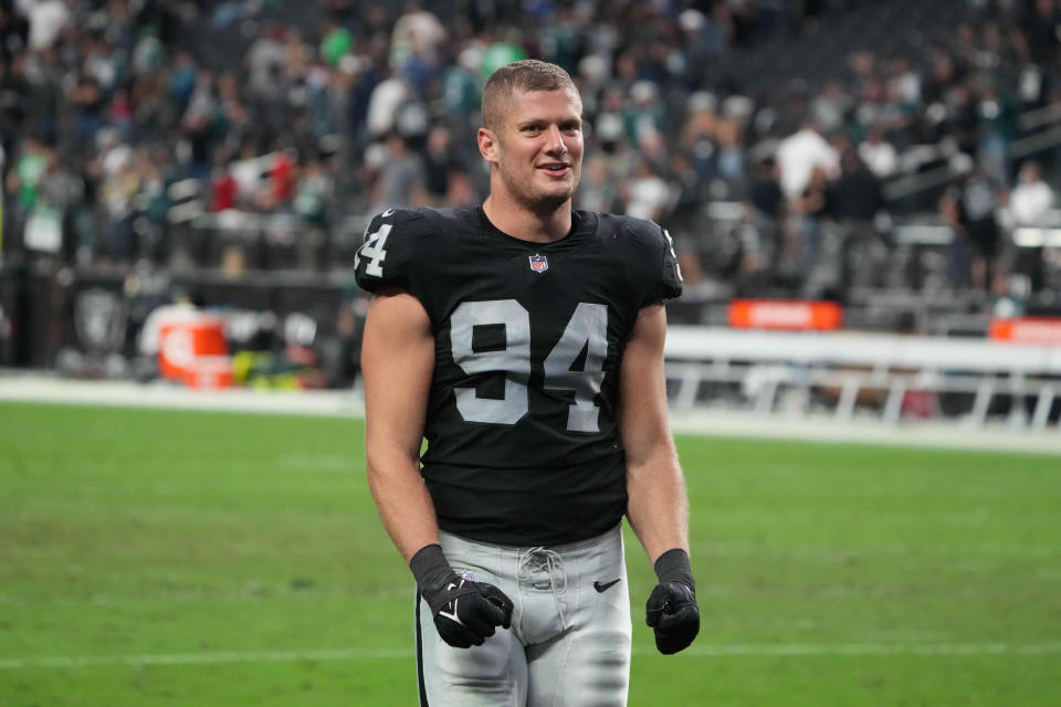 Carl Nassib, who played for the Raiders for two seasons,  is returning to Tampa Bay.