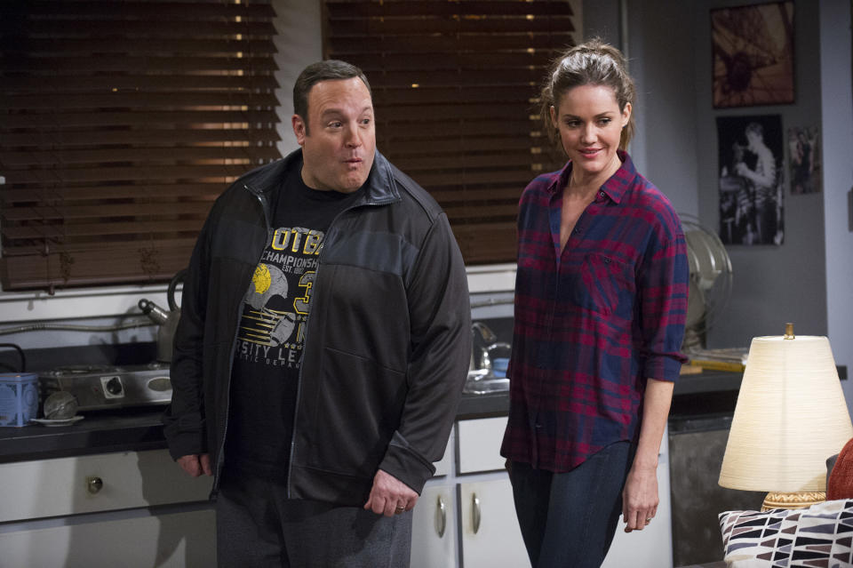 Kevin James and Erinn Hayes (Photo by Jeffrey Neira/CBS via Getty Images)