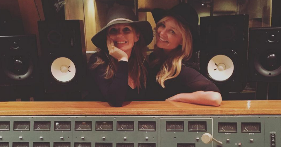 Geri Halliwell and Emma Bunton in the recording studio working on new material (Copyright: Instagram/TheRealGeriHalliwell)