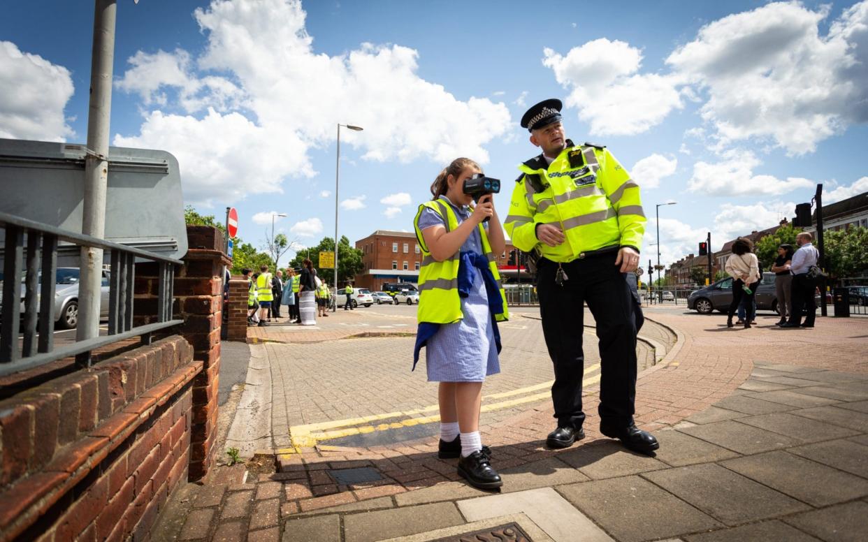 Primary school pupils are being armed with speed guns to snare reckless drivers - Transport for London/Triangle News