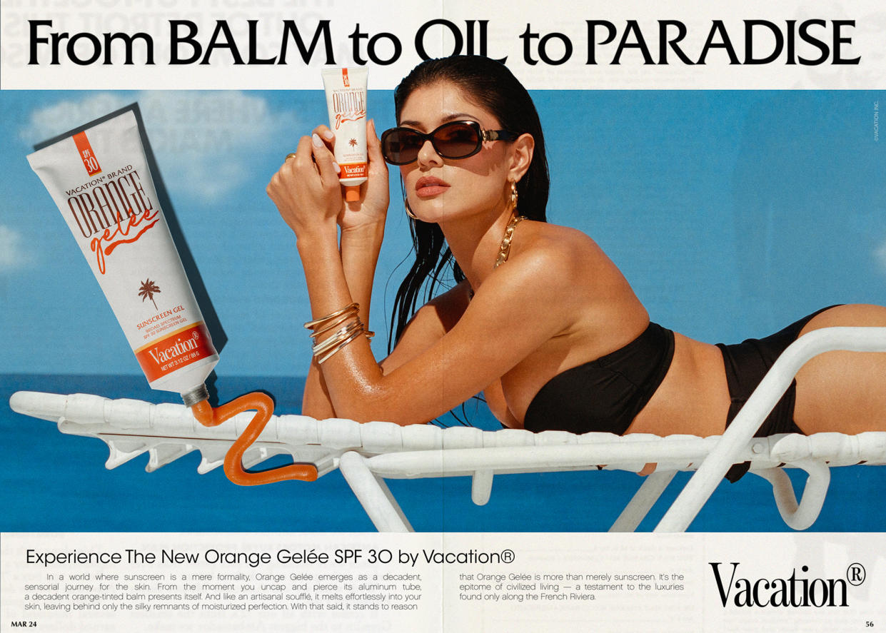 Orange Gelée, everyone's favorite tanning gel from the '70s and '80s, is back, but with a new formula that's up to 2024 skin care standards.