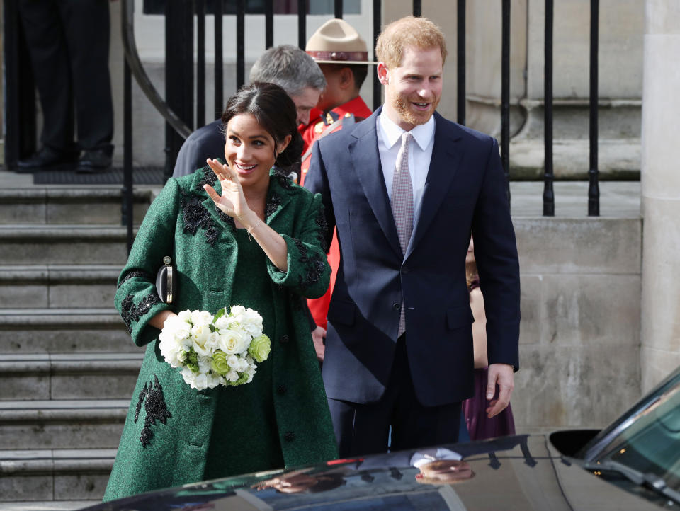 Meghan and Harry [Photo: PA]