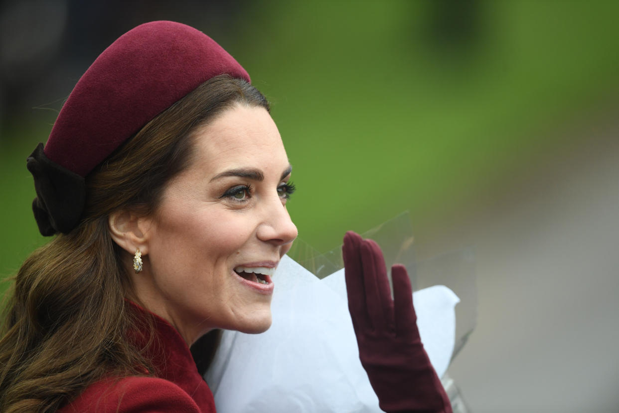 The Duchess of Cambridge in Sandringham on Christmas Day 2018 [Photo: PA]