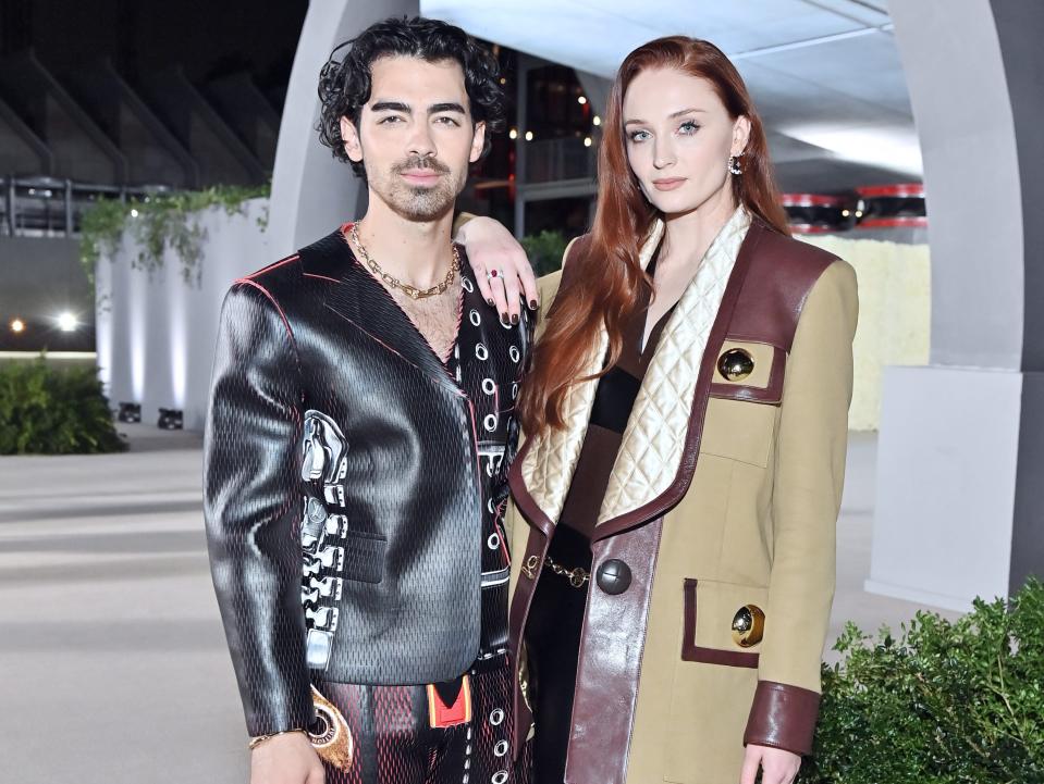 Joe Jonas and Sophie Turner attend the Academy Museum Gala in LA on October 15, 2022.