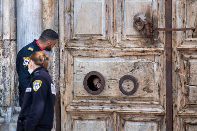 Virus Outbreak Mideast Jerusalem Holy Thursday