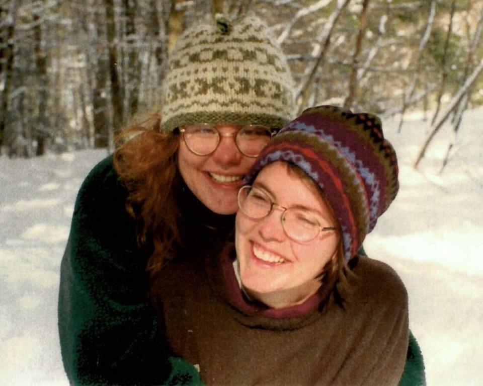 Couple Lollie Winans, left, and Julie Williams, right,  were murdered in the Shenandoah National Park, Virginia in May 1996. Their murders have finally been solved, 28 years on (FBI)