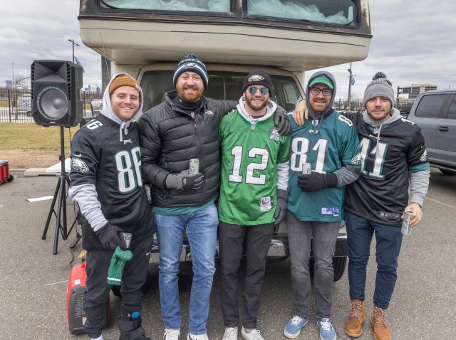 Eagles fans tailgate at Lincoln Financial Field hours before kickoff