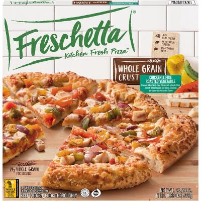 3) Whole-Grain Chicken and Fire-Roasted Vegetables Frozen Pizza