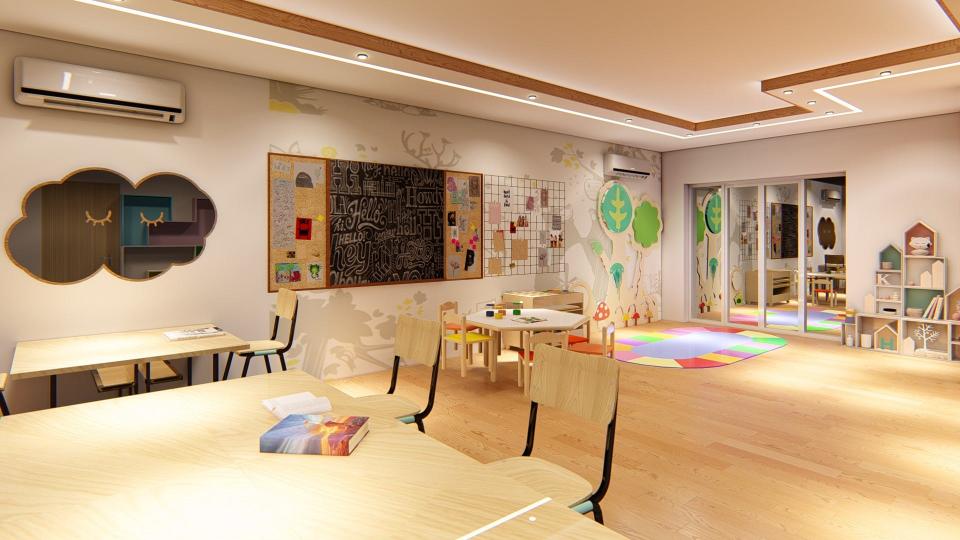 A rendering of the children's area for the Chabad Jewish Center of Twinsburg, which will open in a permanent location on Vail Drive.