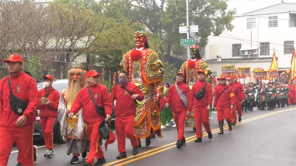 桃園龍德宮四媽祖8天7夜遶境　隊伍抵達苗栗西山聖帝廟