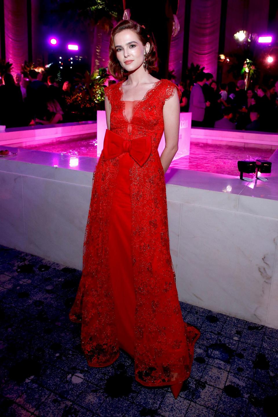 Zoey Deutch in Rodarte