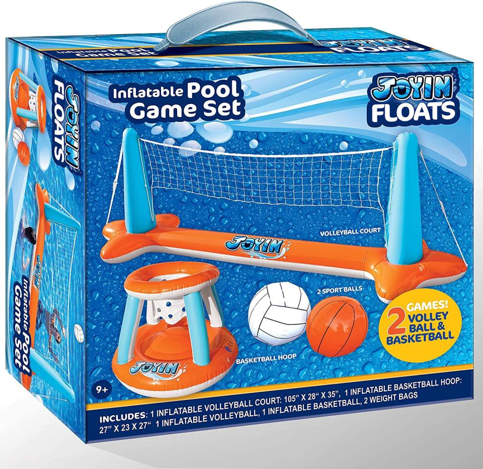 Inflatable Pool Float Set, best swimming pool games