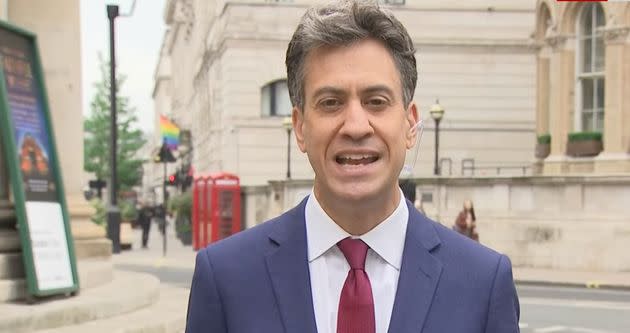 Ed Miliband has called for cannabis to be legalised (Photo: Sky News)